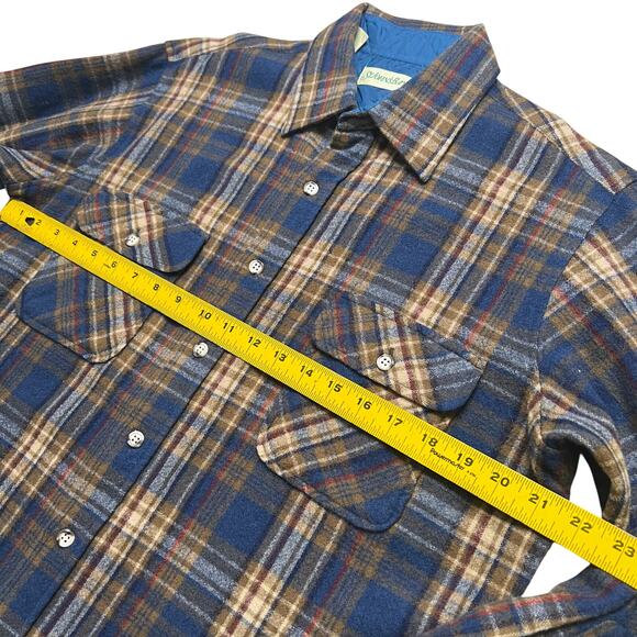 Vintage St. John’s Bay Wool Plaid Shirt Jacket Lined Sz Large 100% Virgin Wool - Picture 7 of 10